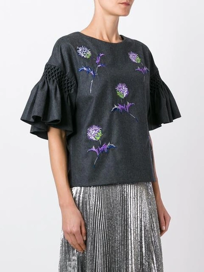 Shop Kenzo 'dandelion' Embroidered Top