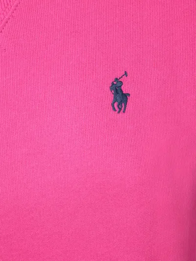 Polo Ralph Lauren Logo Crew Fuchsia Sweatshirt