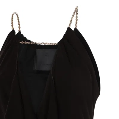 Givenchy Ruffle Halter In Black