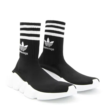 Balenciaga X Adidas Speed High-top Sneakers In Black