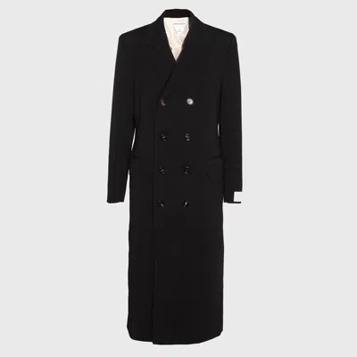 Bottega Veneta Matte Jersey Double Breasted Duster In Black
