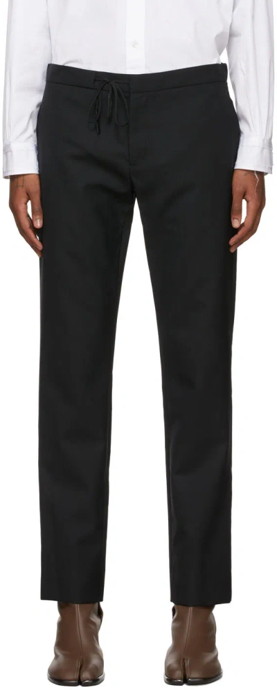 Maison Margiela Four Stitch Detail Tailored Trousers In Black