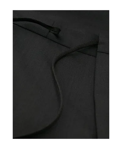 Maison Margiela Four Stitch Detail Tailored Trousers In Black
