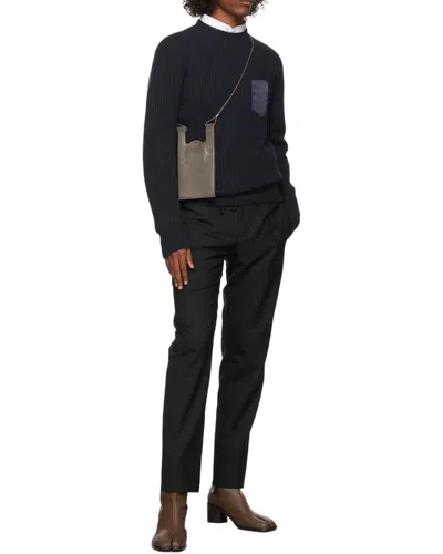 Maison Margiela Four Stitch Detail Tailored Trousers In Black