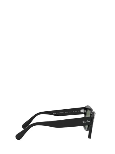 Ray Ban Rb2186 Rectangular-frame Acetate Sunglasses In Black