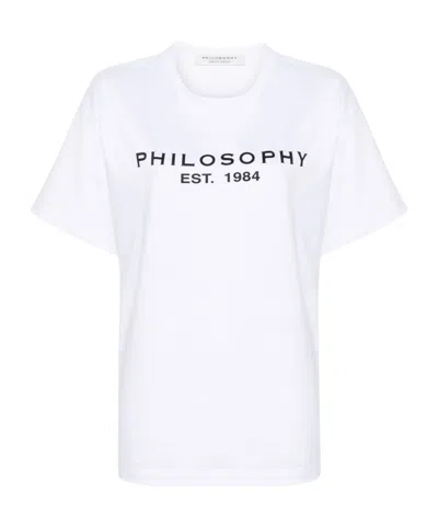 Philosophy Di Lorenzo Serafini Lettering Print T-shirt In White