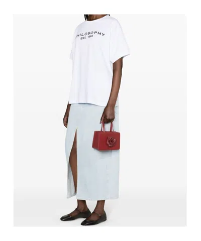Philosophy Di Lorenzo Serafini Lettering Print T-shirt In White