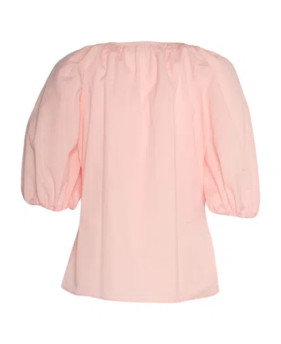 Philosophy Di Lorenzo Serafini Puff Sleeve Blouse With Relaxed Fit In Pink