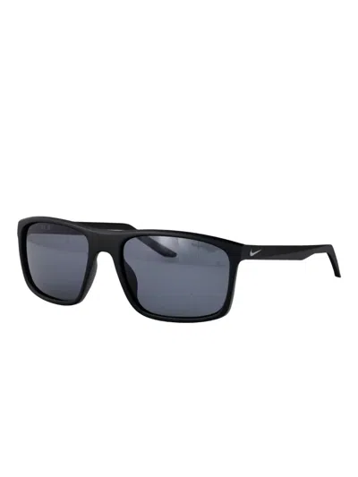 Nike Fire Square-frame Sunglasses In Gray