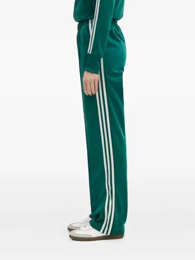 Adidas Originals Side-striped Track Pants In Green