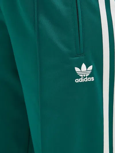Adidas Originals Side-striped Track Pants In Green
