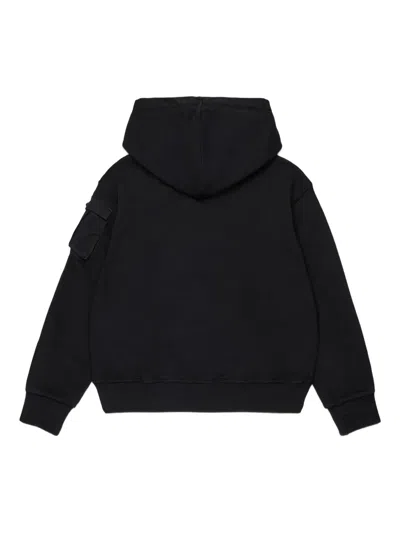 Dsquared2 Cotton Hoodie In Black