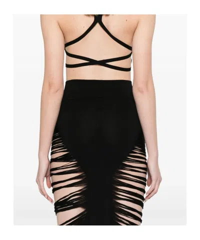 Philosophy Di Lorenzo Serafini Open-back Crop Top In Black