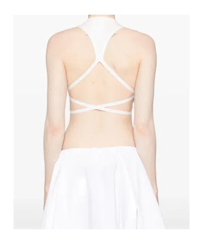 Philosophy Di Lorenzo Serafini Cropped Tank Top In White