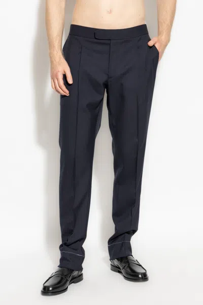 Brioni Pleated Tailored Trousers In Black