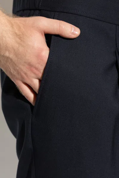 Brioni Pleated Tailored Trousers In Black