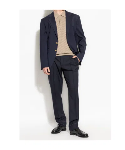 Brioni Pleated Tailored Trousers In Black