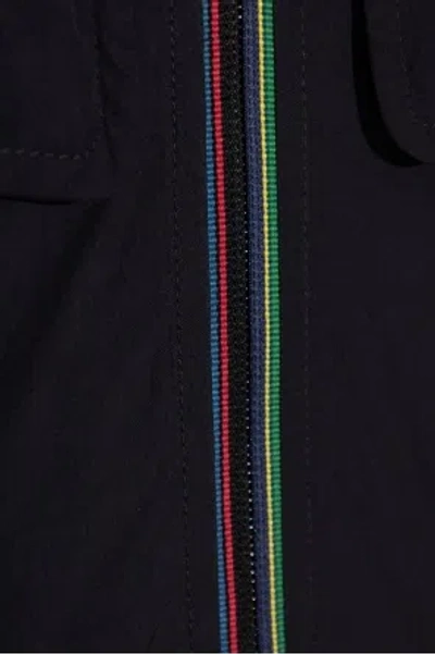 Paul Smith Ps  Zip-up Shirt Jacket In Blue