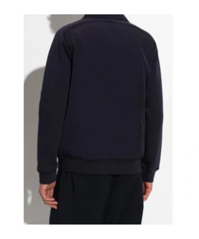Paul Smith Ps  Zip-up Shirt Jacket In Blue