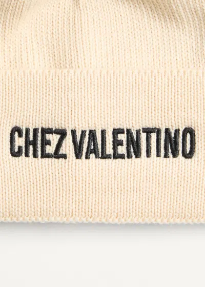 Valentino Chez  Knitted Wool Beanie