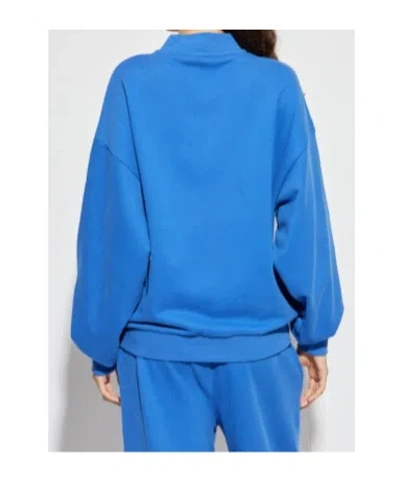Pangaia Zip-front Bomber Jacket In Blue