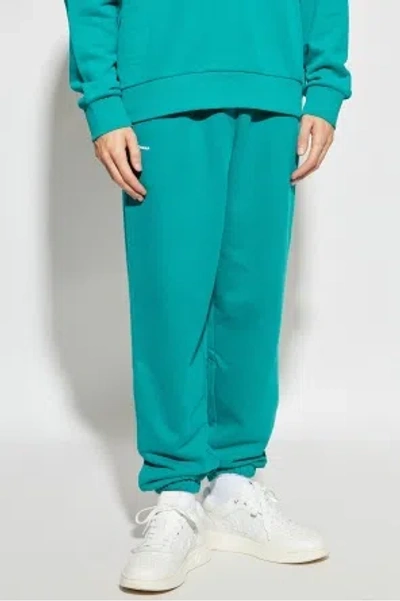 Pangaia Elasticated-cuff Track Pants In Green