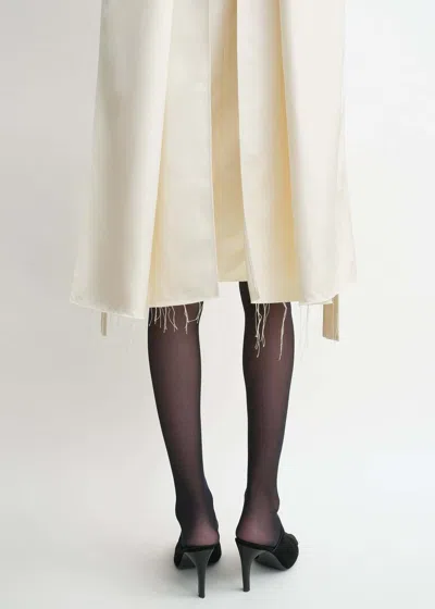 Totême Toteme Cocoon Scarf Dress Ecru In White