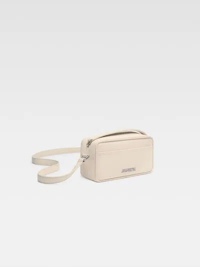 Jacquemus Zipper Shoulder Bag In Neutral
