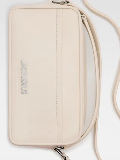 Jacquemus Zipper Shoulder Bag In Neutral