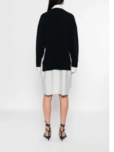 Stella Mccartney Robe Midi À Col Ras Du Cou In Multi