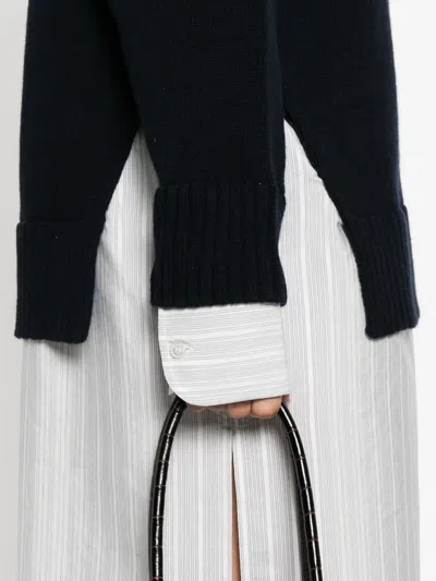 Stella Mccartney Robe Midi À Col Ras Du Cou In Multi