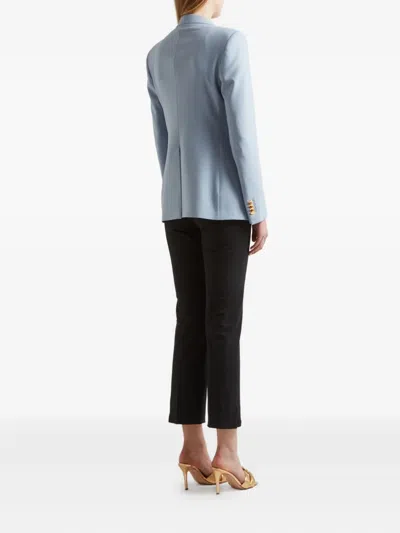 Tagliatore Double-breasted Gold-button Blazer In Blue