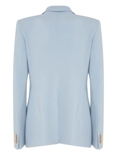 Tagliatore Double-breasted Gold-button Blazer In Blue