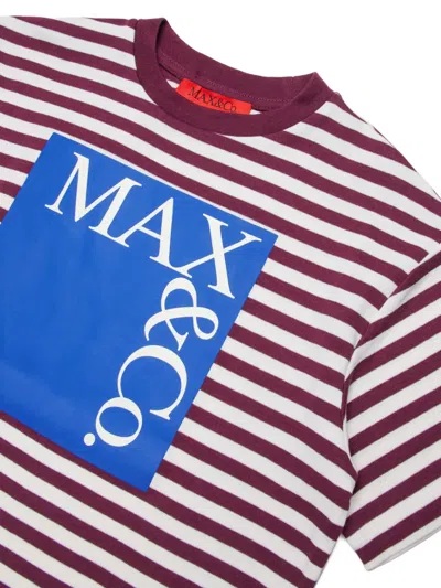 Max & Co Logo-print T-shirt In Brown