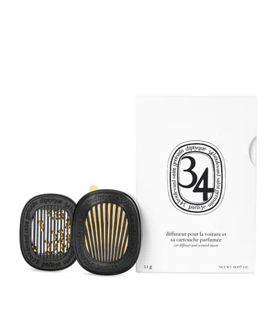 Diptyque 34 Boulevard Saint Germain Car Diffuser And Refill In White