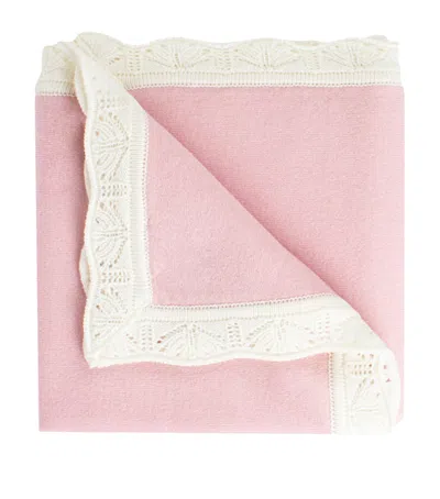 Trotters Cashmere Blanket In Pink