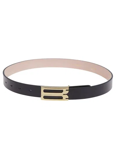 Victoria Beckham Excess Micro Frame Belt In Black