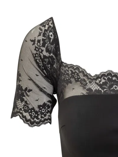 Chiara Boni La Petite Robe Gonno Lace Dress In Black
