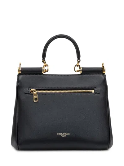 Dolce & Gabbana Dolce  Gabbana Logo Plaque Foldover Top Tote Bag In Black