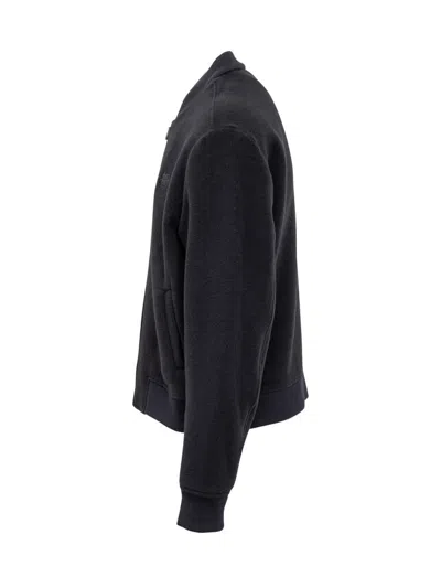 Etro Wool Bomber Jacket In Blue