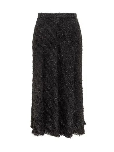 Iro Sparkle-fringed Skirt In Black