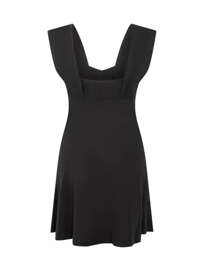 Iro Fanelie Square-neck Mini Dress In Black