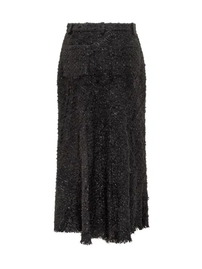 Iro Sparkle-fringed Skirt In Black