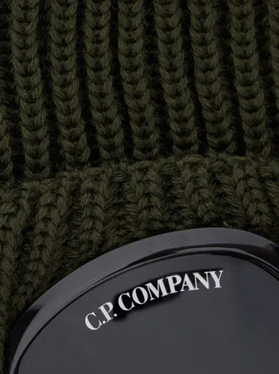 C.p. Company Knit Cap In Extrafine Merino Wool