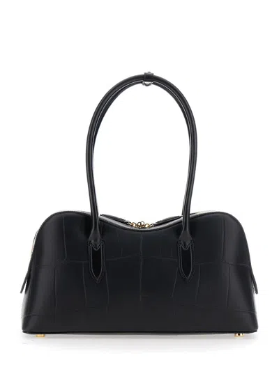 Stella Mccartney Women Black Synthetic Leather Ryder Shoulder Bag In Black