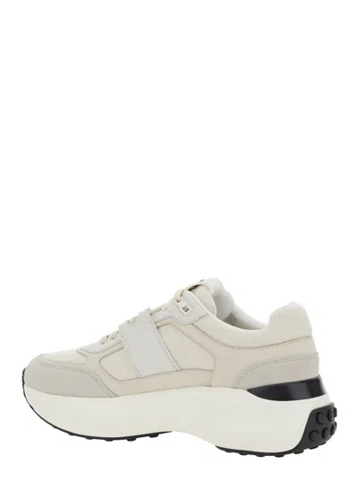 Tod's Sportiva 81l Allacciata Tec In White