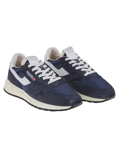 Autry Reelwind Super Vintage Sneakers With Suede Accents In Multi
