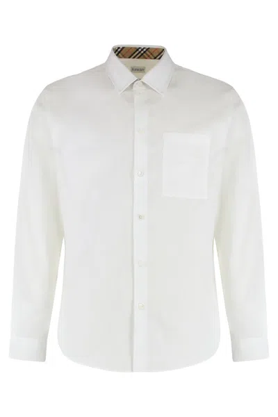 Burberry Cotton Shirt In White