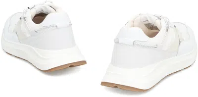 Canada Goose Cascade Leather Mesh Panel Sneakers In White