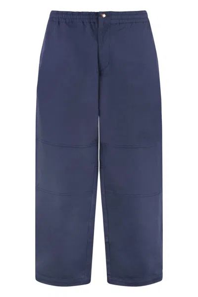 Moncler Genius Moncler X Gilga Farm Designed By Donald Glover Cotton Blend Trousers In Blue